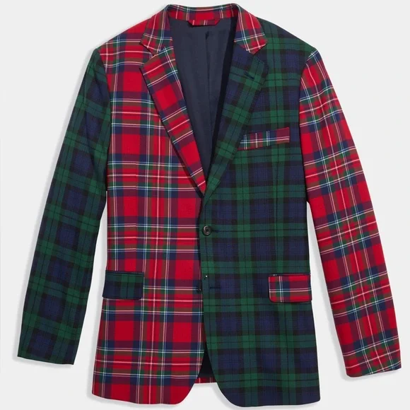 Vineyard Vines Party Tartan Wool Heritage Blazer 42R